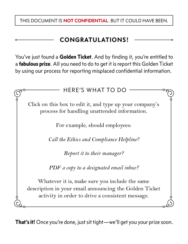 Image of a golden ticket