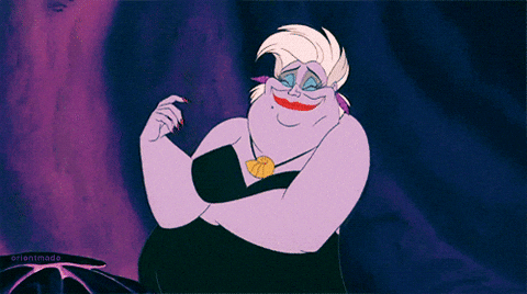 Gif of Ursula in The Little Mermaid